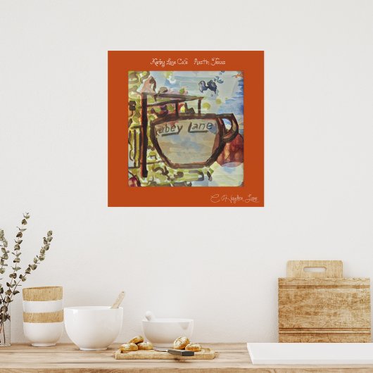 Afdruk Rand achter Austin Kerby Lane Poster (Keuken)