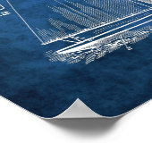 Afdruk Sailboat Decor #1 Sailing Gift Poster (Hoek)