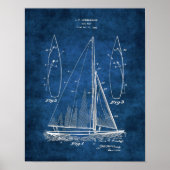 Afdruk Sailboat Decor #1 Sailing Gift Poster (Voorkant)