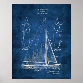 Afdruk Sailboat Decor #1 Sailing Gift Poster