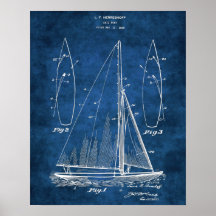 Afdruk Sailboat Decor #1 Sailing Gift