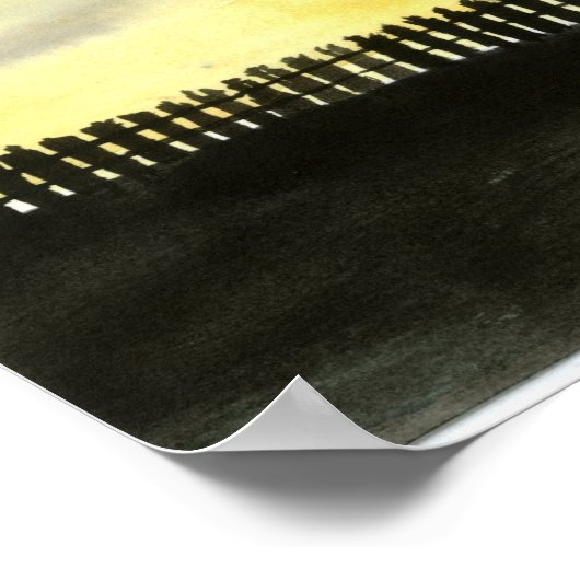 Afdruk schilderwerk van Tybee Island Lighthouse Poster (Hoek)