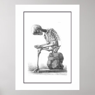 Afdruk  skeletdenken poster