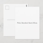 Afdruk, Standaard halfglans Briefkaart (Voorkant / Achterkant)