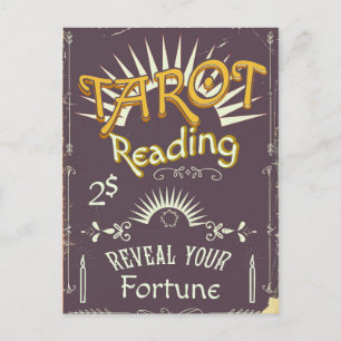 afdruk Tarot Reader Briefkaart