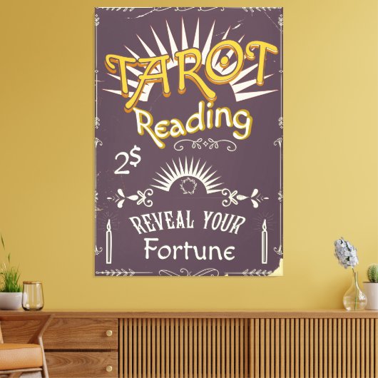  afdruk Tarot Reader Canvas Afdruk (Insitu (Woonkamer))