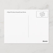 Afdruk tekenen die op het Briefkaart van het stran (Achterkant)