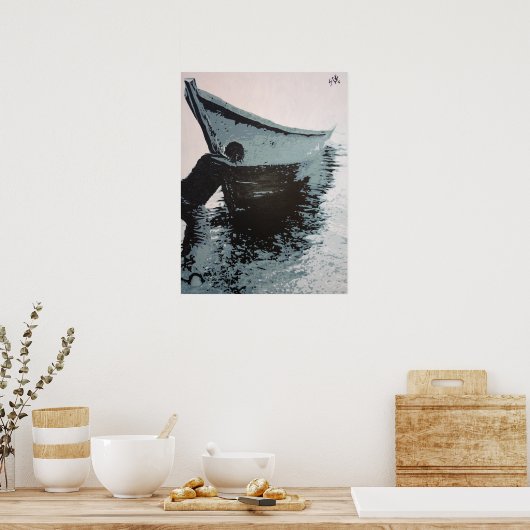 Afdruk "vaartuig" poster (Keuken)
