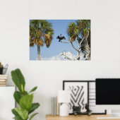 Afdruk van aalscholverdroogprogramma's poster (Thuiskantoor)