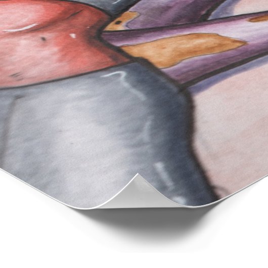 Afdruk van Abe Studios Space Adventures Poster (Hoek)