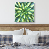 Afdruk van Aeonium 'Starburst'-doek Canvas Afdruk (Insitu (Slaapkamer))