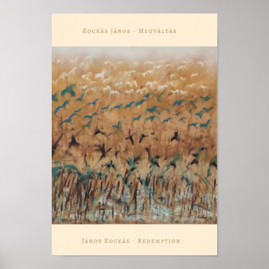 Afdruk van aflossing door János Kockás Poster (Voorkant)