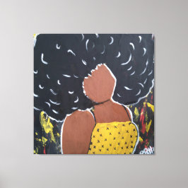 Afdruk van Afrikaanse Amerikaanse dame Rhonda Patt Canvas Afdruk