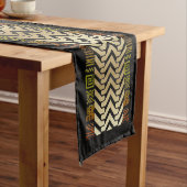 Afdruk van Afrikaanse modderkleding Korte Tafelloper (Voorbeeld)