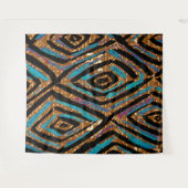 Afdruk van Afrikaanse modderkleding Wandkleed (Voorkant (horizontaal))