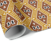 Afdruk van Afrikaanse moderne muddoeken Cadeaupapier (Rol Hoek)