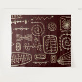 Afdruk van Afrikaanse motif Wandkleed (Voorkant (horizontaal))