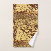 Afdruk van Afrikaanse Oerwoud Motif Bad Handdoek (Handdoek)