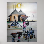 Afdruk van Afrikaanse thuisdecor 3 Poster (Voorkant)