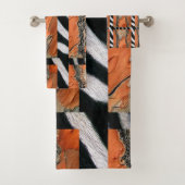 Afdruk van Afrikaanse tribale zebra Bad Handdoek (Insitu)