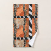 Afdruk van Afrikaanse tribale zebra Bad Handdoek (Handdoek)