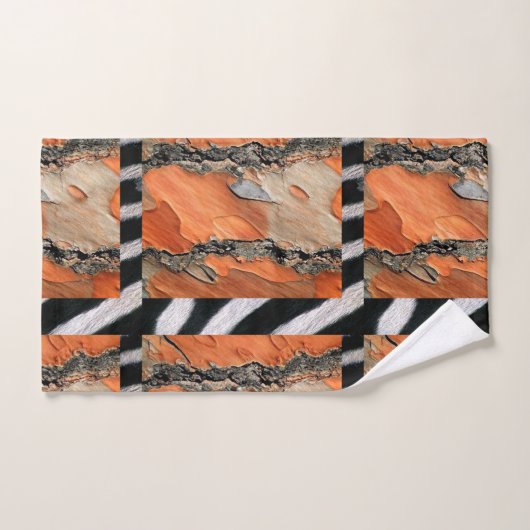 Afdruk van Afrikaanse tribale zebra Bad Handdoek (Handdoek)