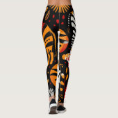 Afdruk van Afrikaanse Zebra Leggings (Achterkant)