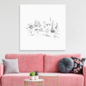 Afdruk van Alien Abduction Site canvas (Insitu (Woonkamer))