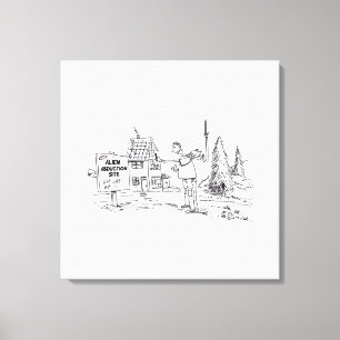 Afdruk van Alien Abduction Site canvas