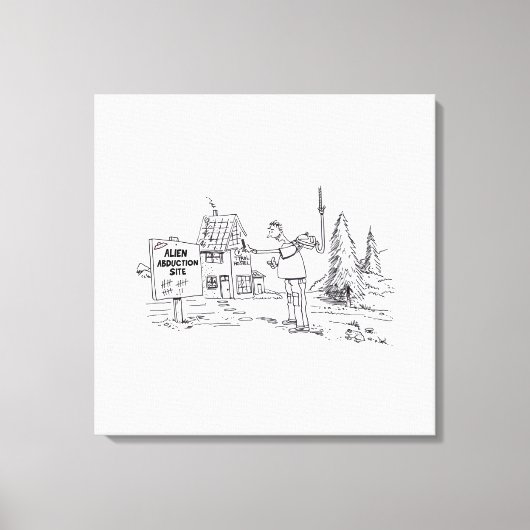 Afdruk van Alien Abduction Site canvas (Voorkant)
