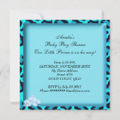 Afdruk van Amerikaanse Baby shower Boy Animal Prin Kaart (Achterkant)