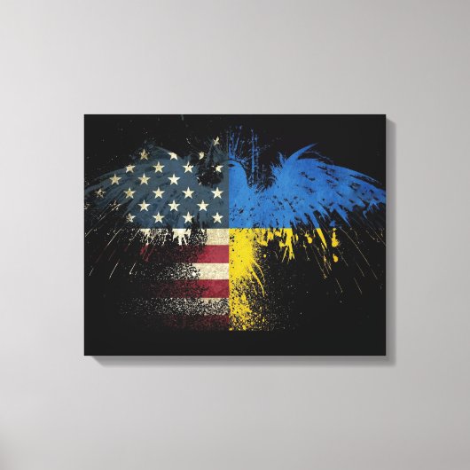 Afdruk van Amerikaanse olieplakken Canvas Afdruk (Voorkant)