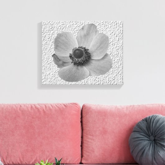 afdruk van Anemone Canvas (Insitu (Woonkamer))