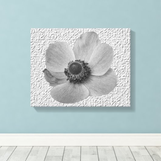 afdruk van Anemone Canvas (Insitu (Houten vloer))