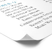 Afdruk van compass-sessieschema. Nautisch huwelijk Poster (Hoek)