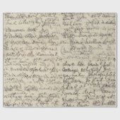 afdruk van de antieke Script-kalligrafie Cadeaupapier (Vlak)