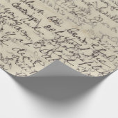 afdruk van de antieke Script-kalligrafie Cadeaupapier (Hoek)