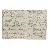 afdruk van de antieke Script-kalligrafie Kussensloop (Achterkant)