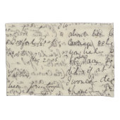 afdruk van de antieke Script-kalligrafie Kussensloop (Voorkant)