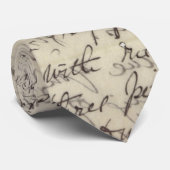 afdruk van de antieke Script-kalligrafie Stropdas (Opgerold)