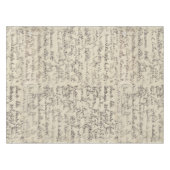 afdruk van de antieke Script-kalligrafie Tafelkleed (Voorkant (Horizontaal))