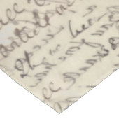 afdruk van de antieke Script-kalligrafie Tafelkleed (Gekanteld)