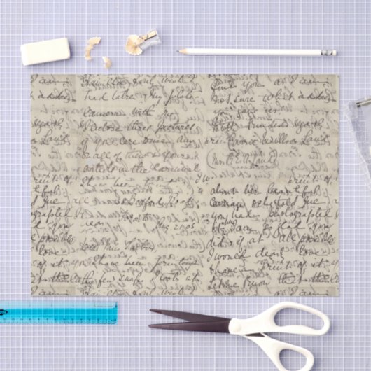 afdruk van de antieke Script-kalligrafie Tissuepapier (Craft)