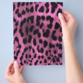 Afdruk van de luipaard - roze flyer (Hand)