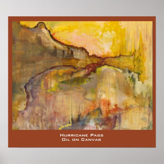Afdruk van de orkaanpas-passer poster (Voorkant)
