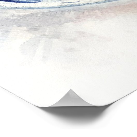 Afdruk van de spatie in de Poster "Aarde" (Hoek)