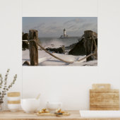 Afdruk van de vuurtoren van het kanaalpark/poster poster (Keuken)