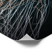 Afdruk van diepzeepaardillustraties van zee poster (Hoek)