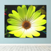 Afdruk van geel schilderCanvas met zwarte maisy fl Canvas Afdruk (Insitu (Houten vloer))