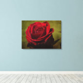 Afdruk van getextureerd roodrotsschilderschilderij canvas afdruk (Insitu (Houten vloer))